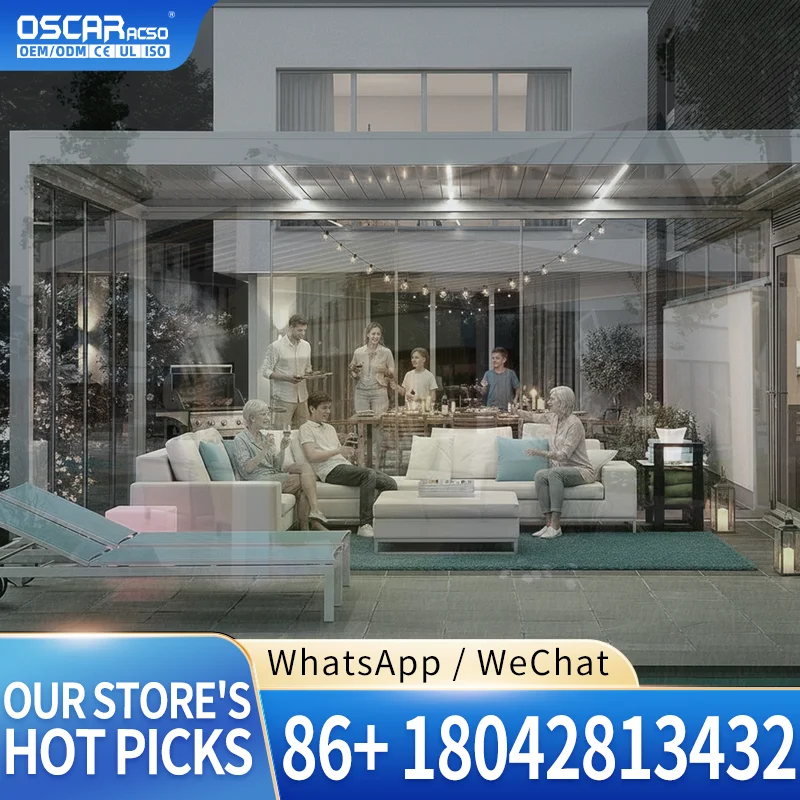 Hot Sale Outdoor Waterproof Aluminum Structure for Canopy and Hotel China pergola