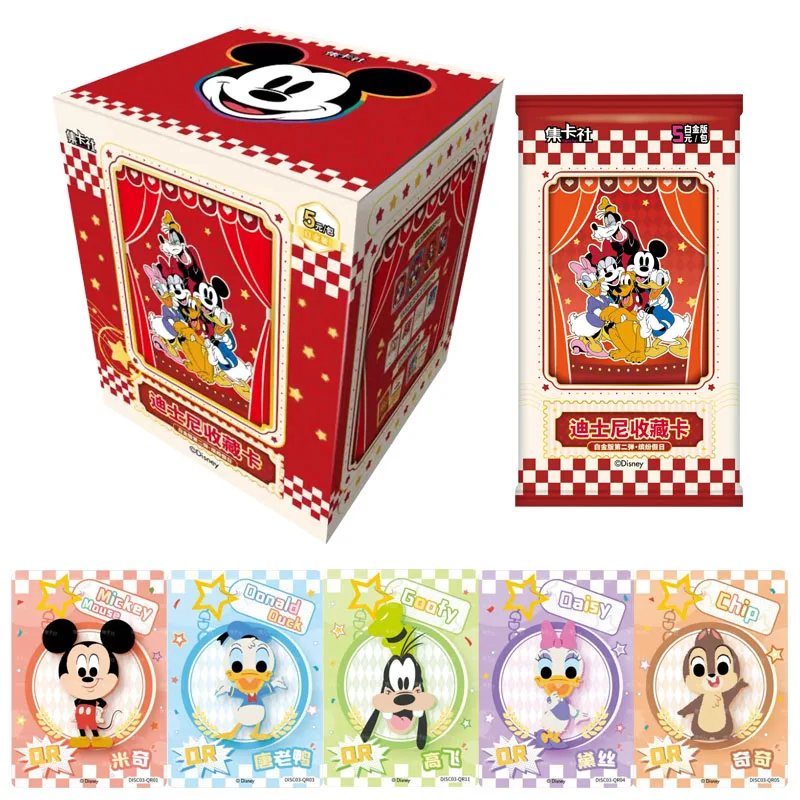 Disney 100th Anniversary Series Collection Cards Colorful Holiday Mickey Mouse Donald Duck Pluto Peripheral Hobby Toy Kids Gifts