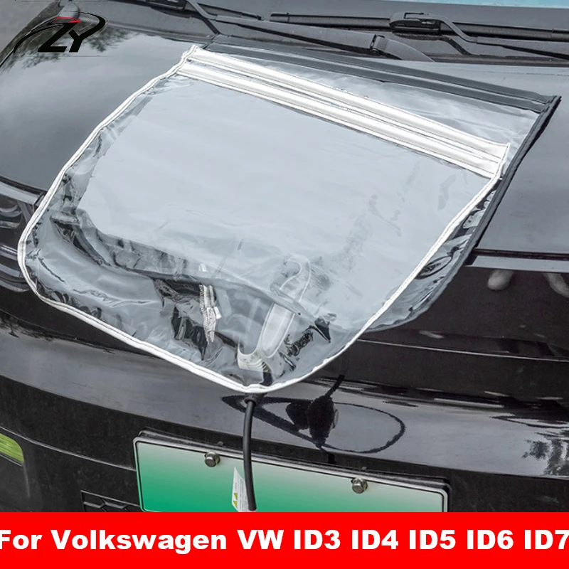 4 Magnetic Strips EV Charging Port Rain Cover Magnet Waterproof Outdoor Protector for Volkswagen VW ID3 ID4 ID5 ID6 ID7