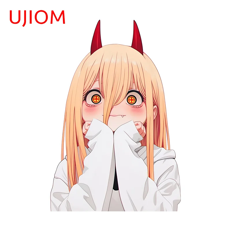 UJIOM Power Interesting Wall Sticker Exquisite Creative Anime Figure Waterproof Decal PVC Graphic Bedroom Kitchen Wardrobe Decor