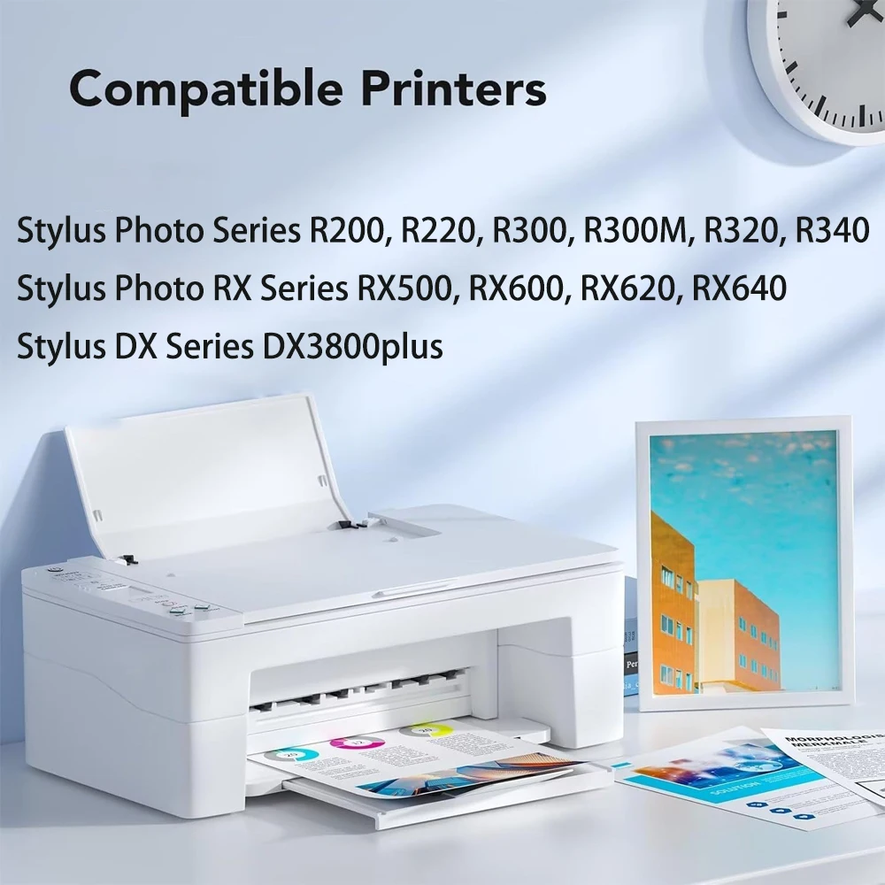 T0481 - T0486 Ink Cartridge For Epson T0481 Ink Stylus Photo R200 R220 R300 R300M R320 R340 RX500 RX600 RX620 RX640 Printer