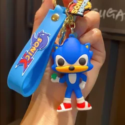 Anime Character Collectibles Series Sonic The Hedgehog Cosplay keychain Doll Keyrings for Bag Pendant Key Holder Children's Birt