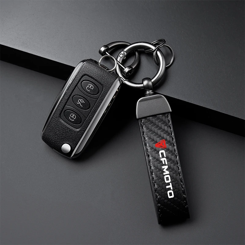 Carbon Fiber Motorcycle Keychain Holder, Chaveiro Acessórios, de alto grau, CFMOTO CF650, 650NK, 400NK, 250NK, 400GT