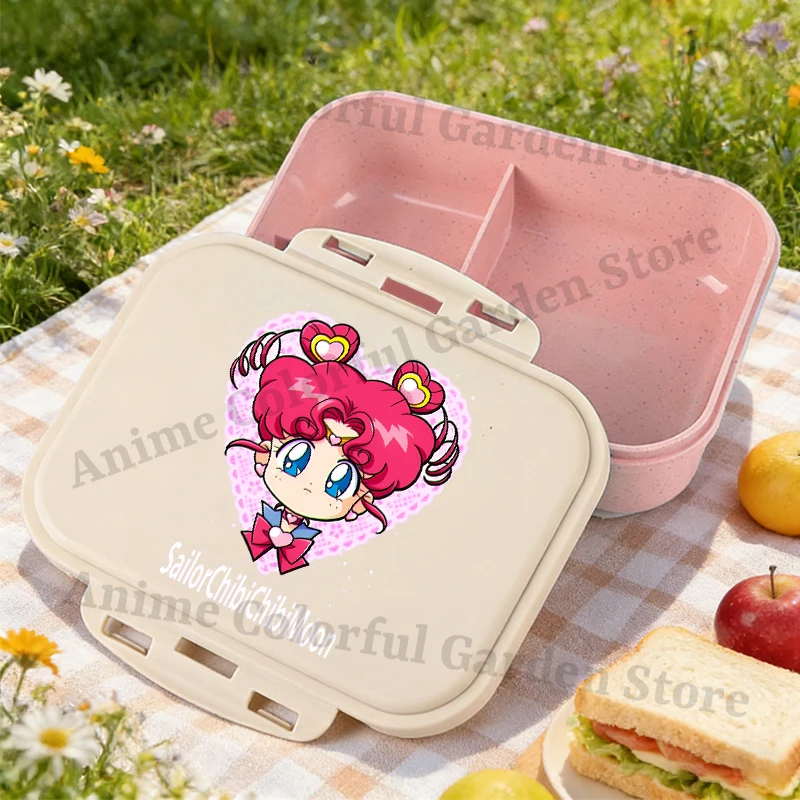 Sailor Moon Large Capacity Bento Box for Boys Girls Anime Cartoon Fashion Lunch Bag Students Portable Food Storage Container view 4