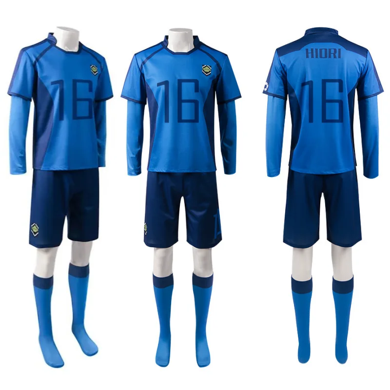 Anime Blue Lock Bachira Cosplay Costumes Rin Itoshi Uniform HIORI Soccer Jersey Set BACHIRA ISAGI CHIGIRI BAROU Football Jersey