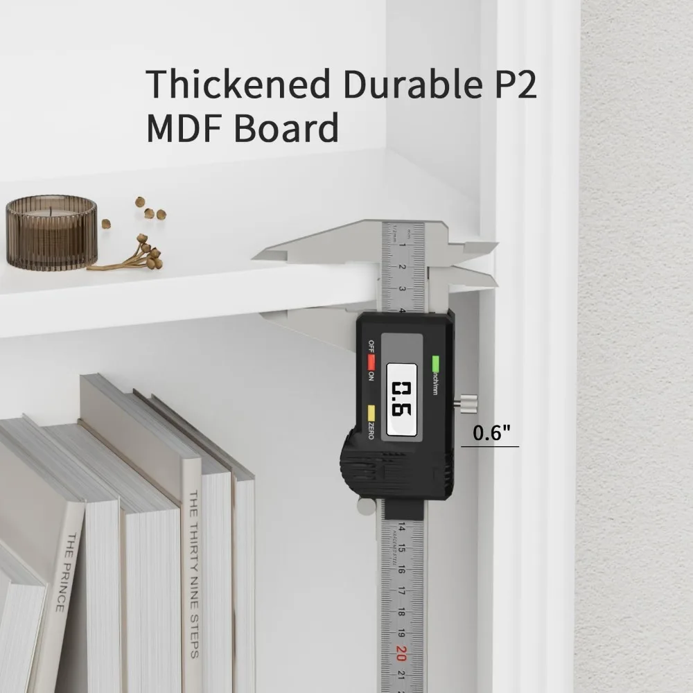 Exclusive Bookcase Bookshelves, 5-Shelf Tall Bookcase 71 Wood Open Display Floor Bookshelf, Large Storage Organizer for Library,