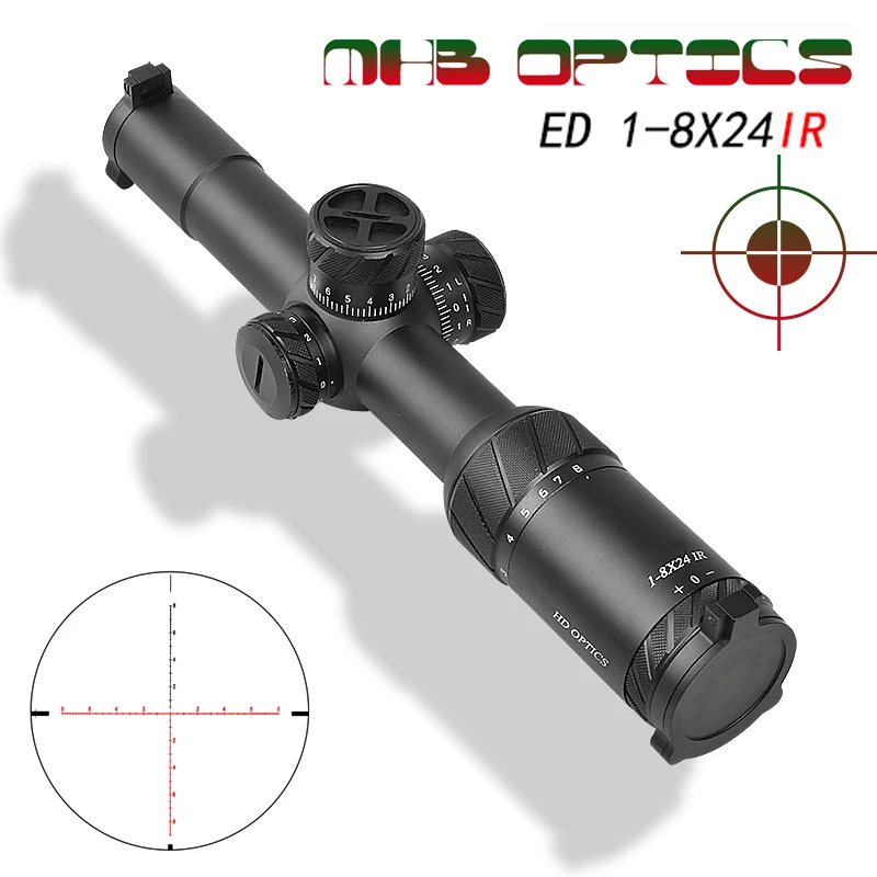 

T-EAGLE-IMAX ED 1-8X24 IR Hunting Rifle Optical Sight Ultra Clear Imaging High Intensity Impact Resistant Sniper Sight