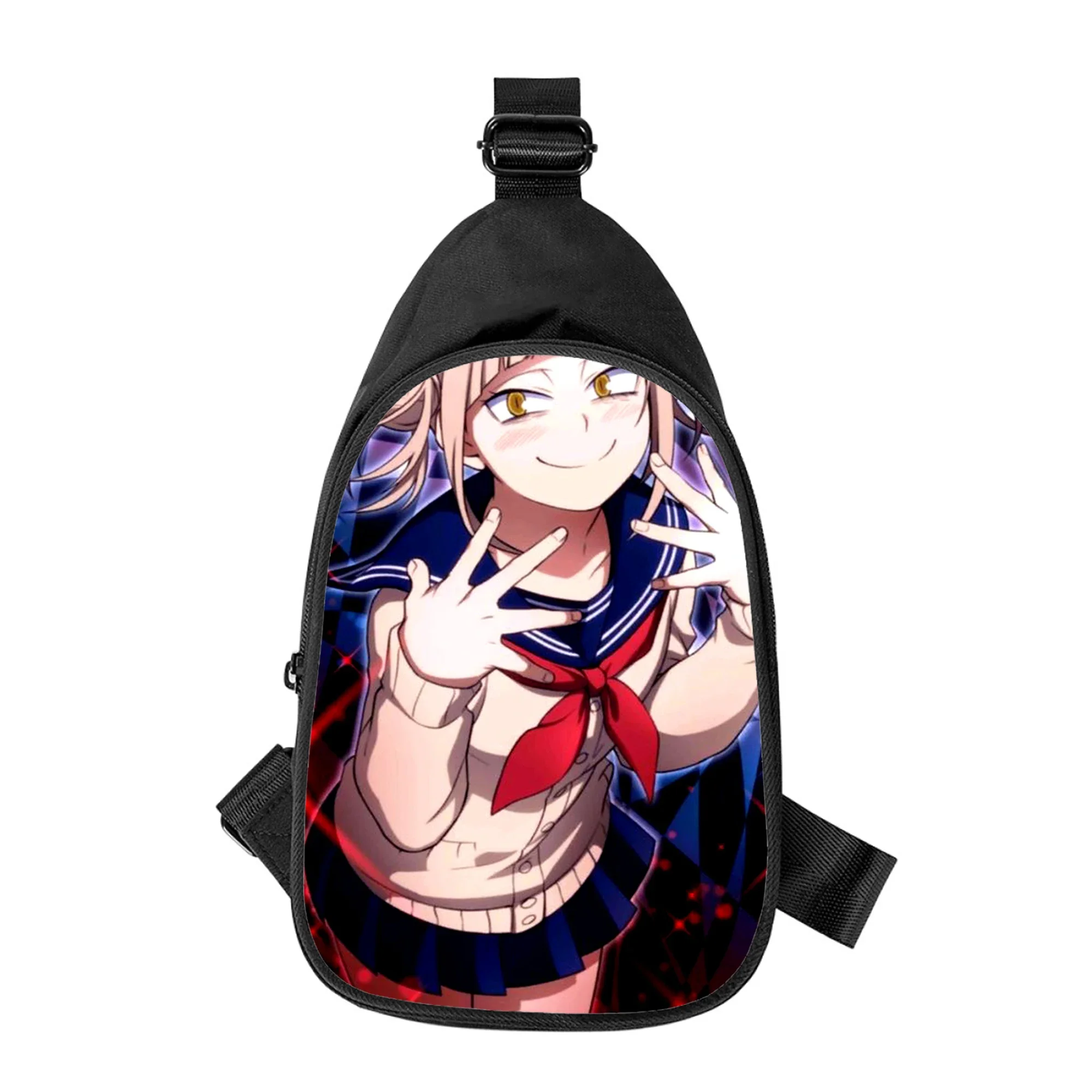 My foreAcademia HIMIKO Toga-Sac de poitrine à bandoulière pour homme et femme, sac de taille d'école pour mari, sac de poitrine pour homme, anime