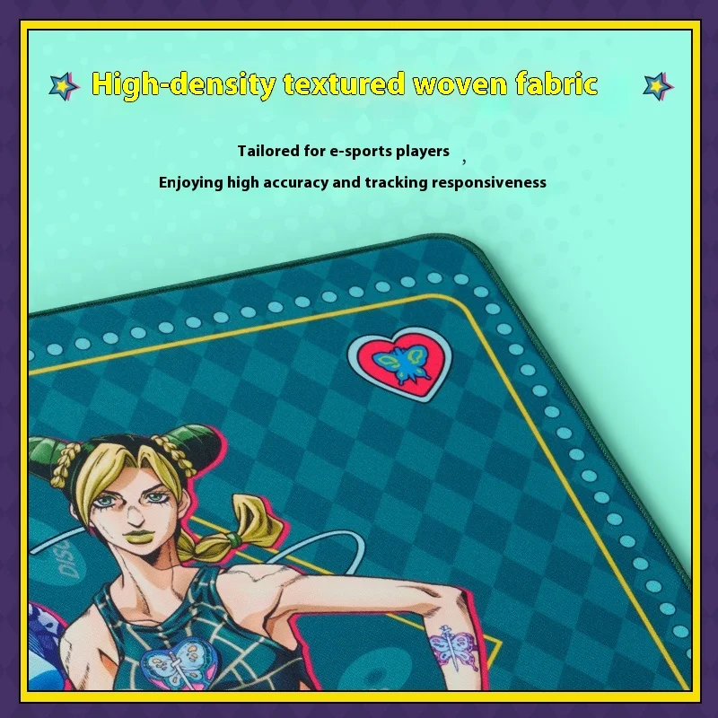 Vgn Jojo Co Branded Wonderful Adventure Bordered Mouse Pad Keyboard Gaming Mekanis dan Mouse Pad Set Mouse Pad yang Disesuaikan