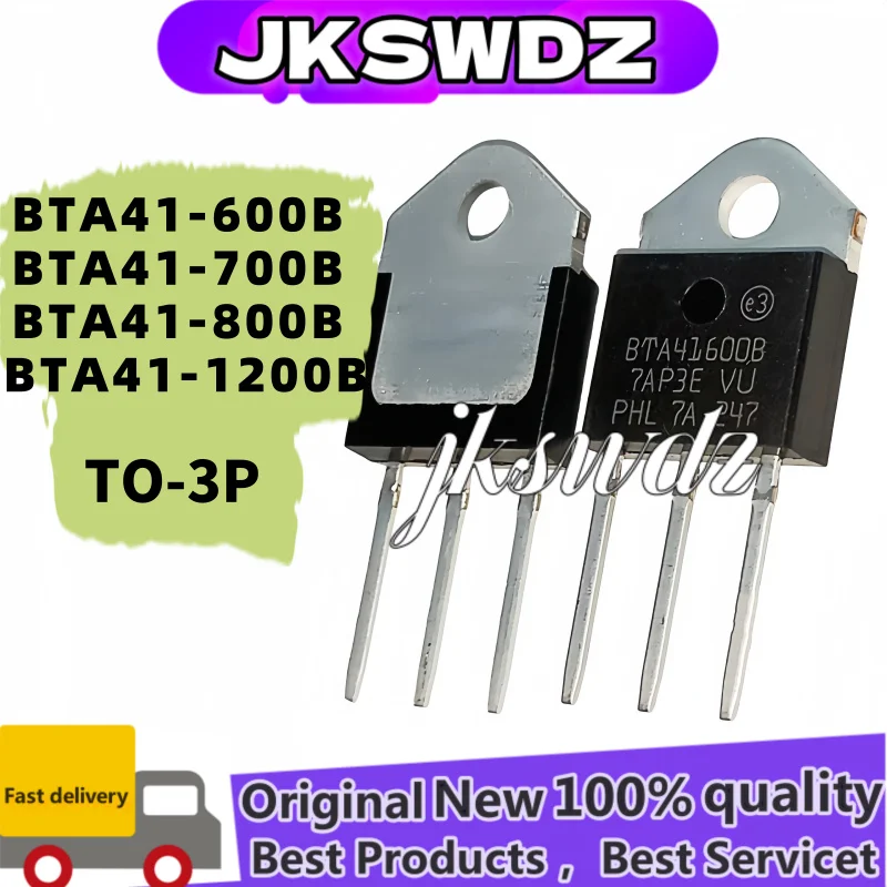 

10Pcs 100% New BTA41-600B BTA41-700B BTA41-800B BTA41-1200B BTA41 600B 700B 800B 1200B TO-3P IC Chip In Stock WholesaleJSWDZ