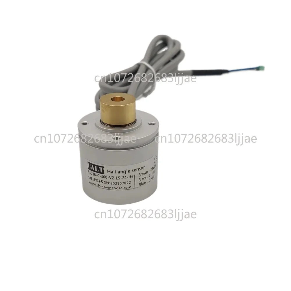 Hall angle sensor 0-360 range 0-5v output 8mm hollow shaft hall encoder
