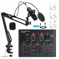 Sound Card BM800 Microphone Set Bluetooth 5.2 Livestream Studio PC Mobile Phone Recording