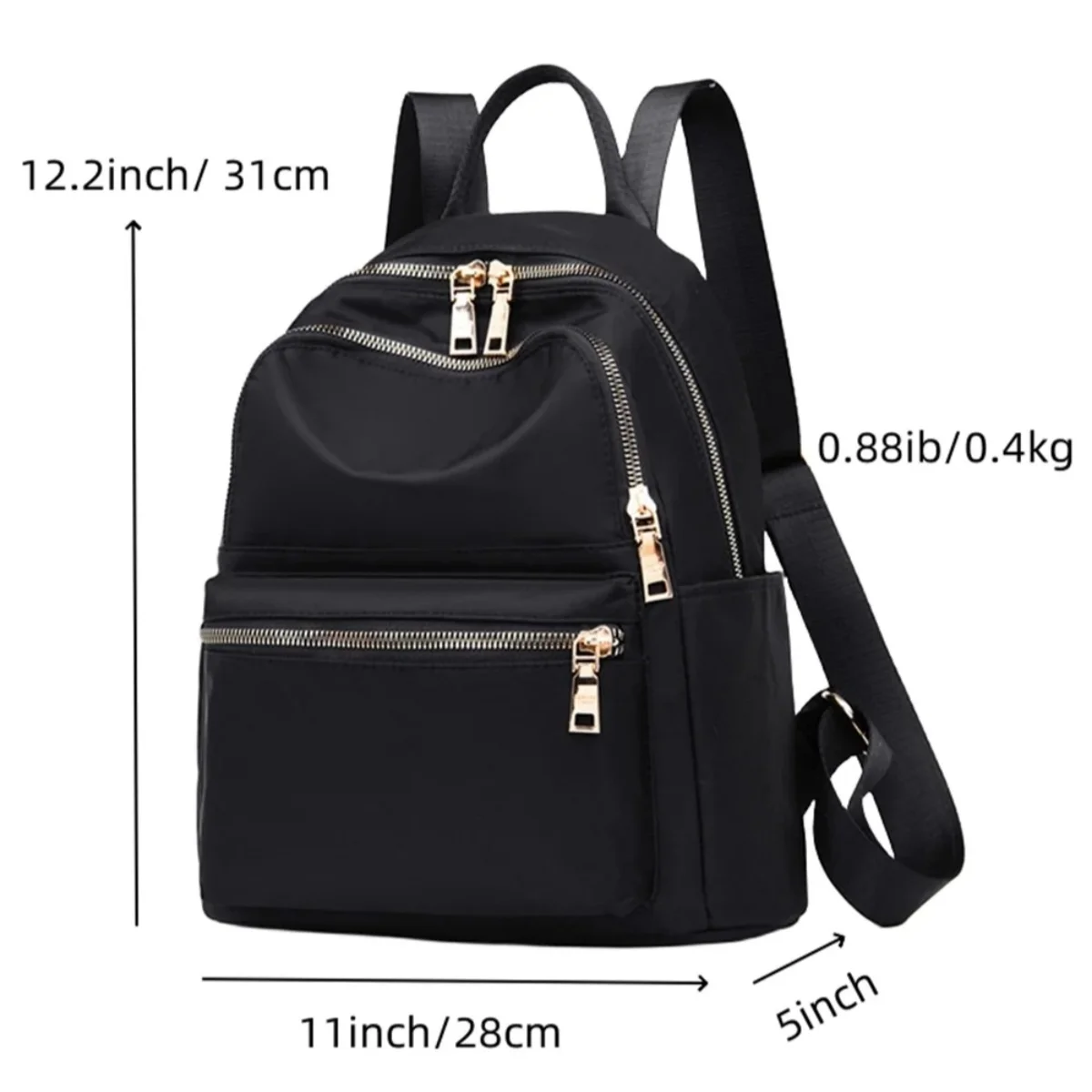 

Women's Medium Nylon Anti-theft Waterproof Backpack, Shoulder Bag, Designer Travel Backpack