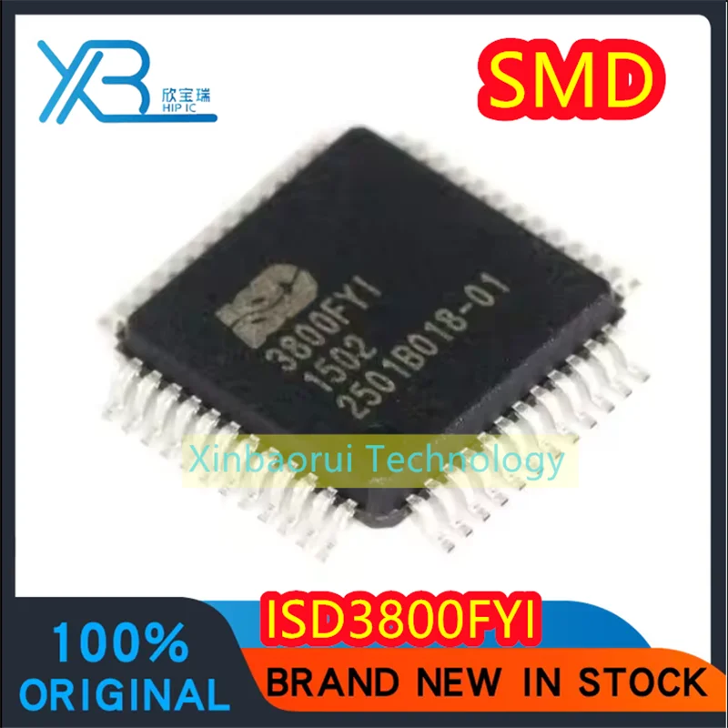 

(5/10pieces) ISD3800 ISD3800FYI patch LQFP-48 intelligent voice chip 3800FYI 100% original electronics brand new