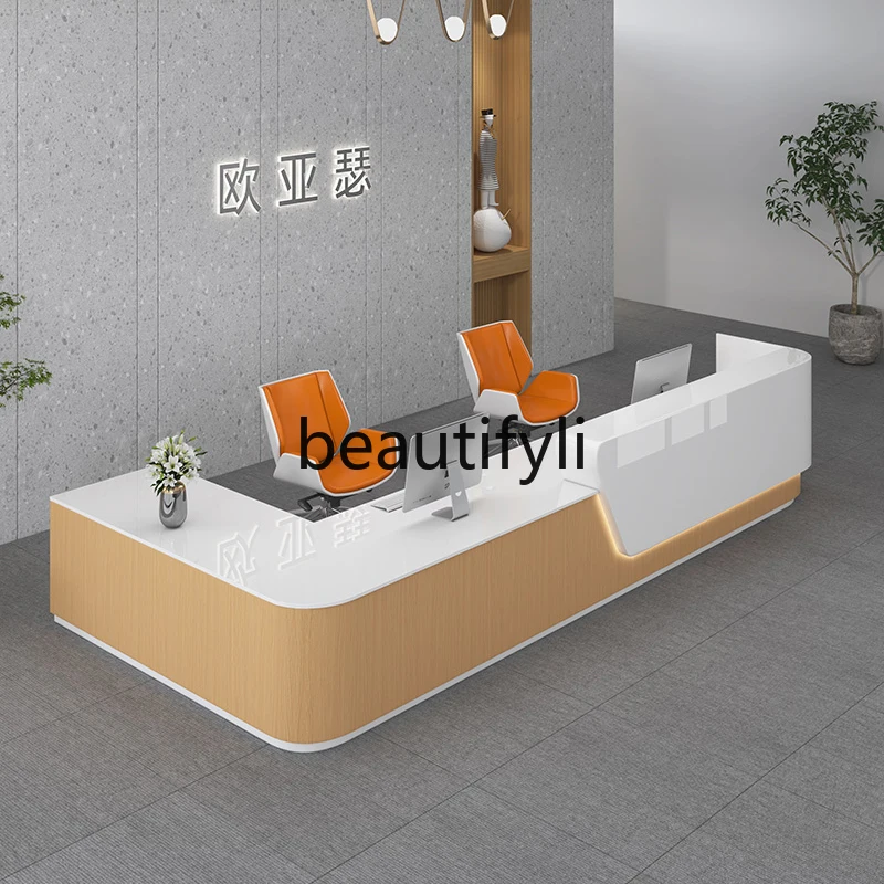 

Companyfront desk reception desk simple modern guide medical desk nurse station workbench elderly Chinese medicine checkout page