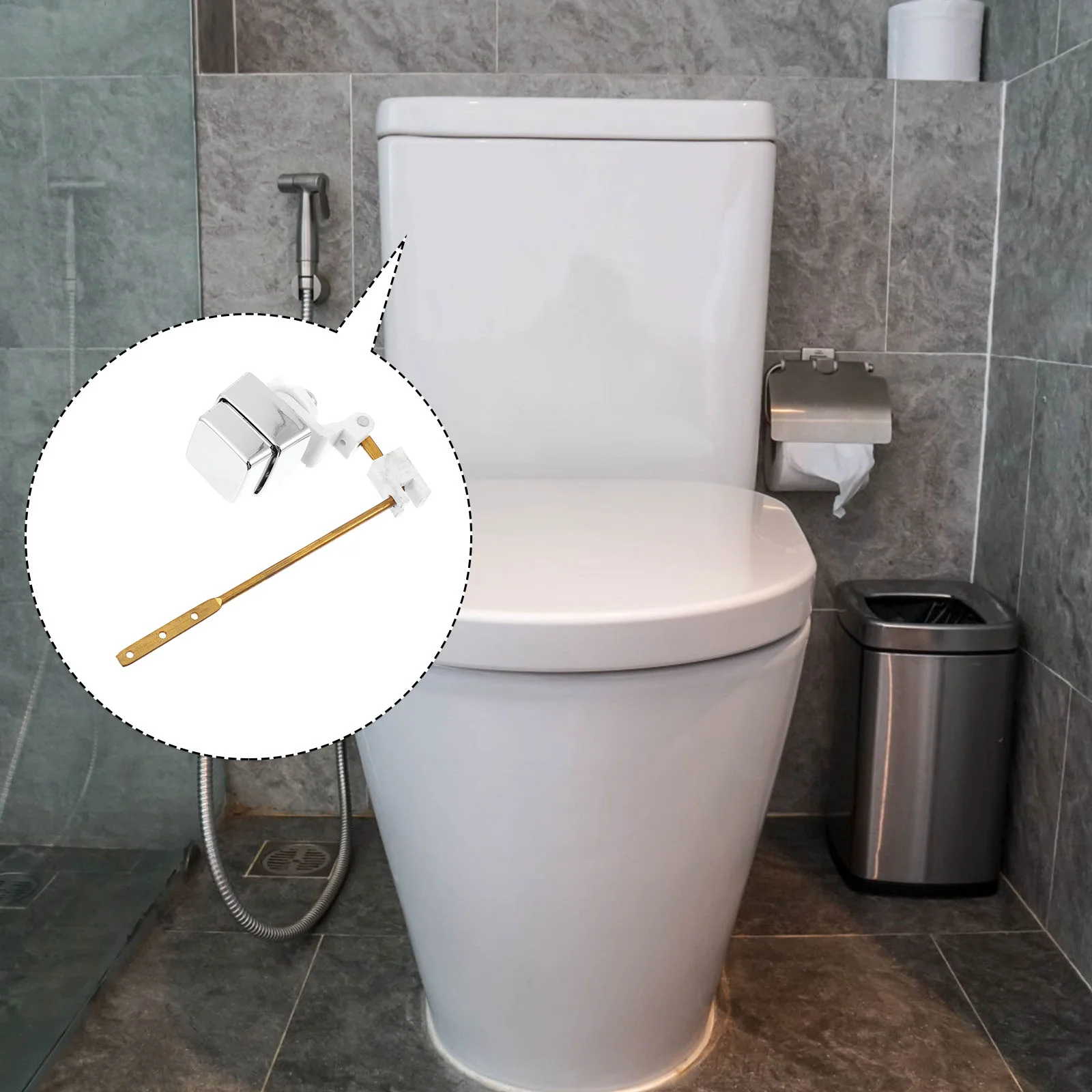 Pocket Toilet Tank Button Travel Buttons Side Mount Handle Push Lever 2400X1200X500CM Copper Bowl Supply