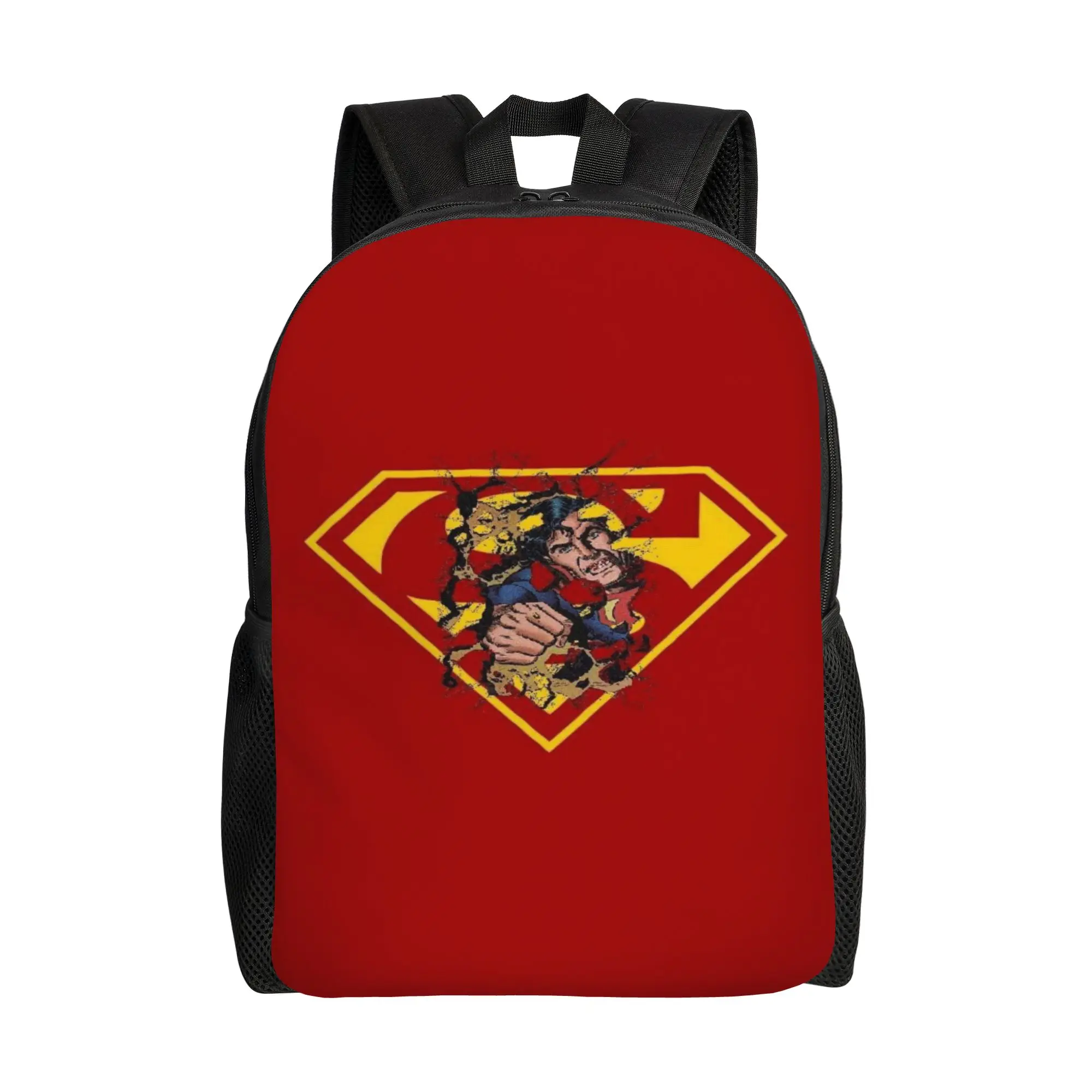 Bookbag Back to school season Inside Shield Superman Character Print  Snack Storage Backpack