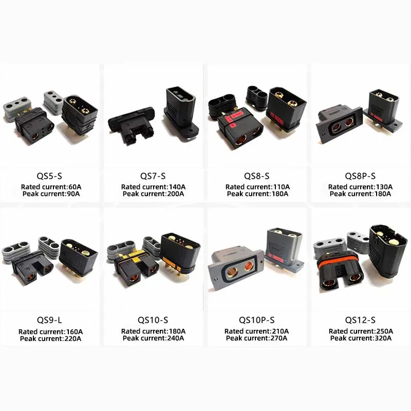 QS8 long modified anti-spark large current plug electric vehicle lithium battery plug