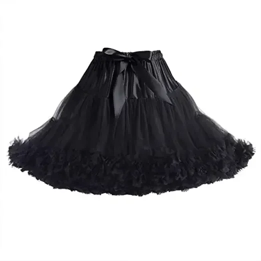 Jupons en Tulle pour Femme, Jupes Lolita, Demi-jupe, Tutu, Robe de Ballet à Volants