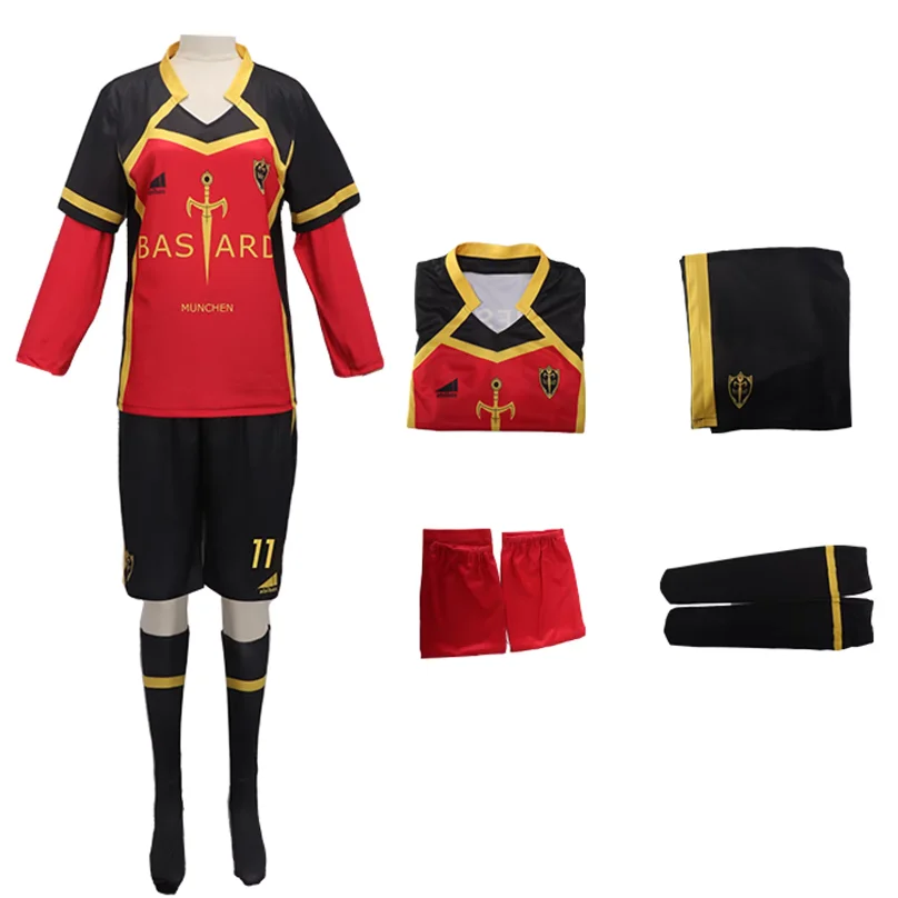 Anime Blue Cosplay Isagi Yoichi Cosplay Costume Football Jersey Chigiri Hyoma S… - Image 4