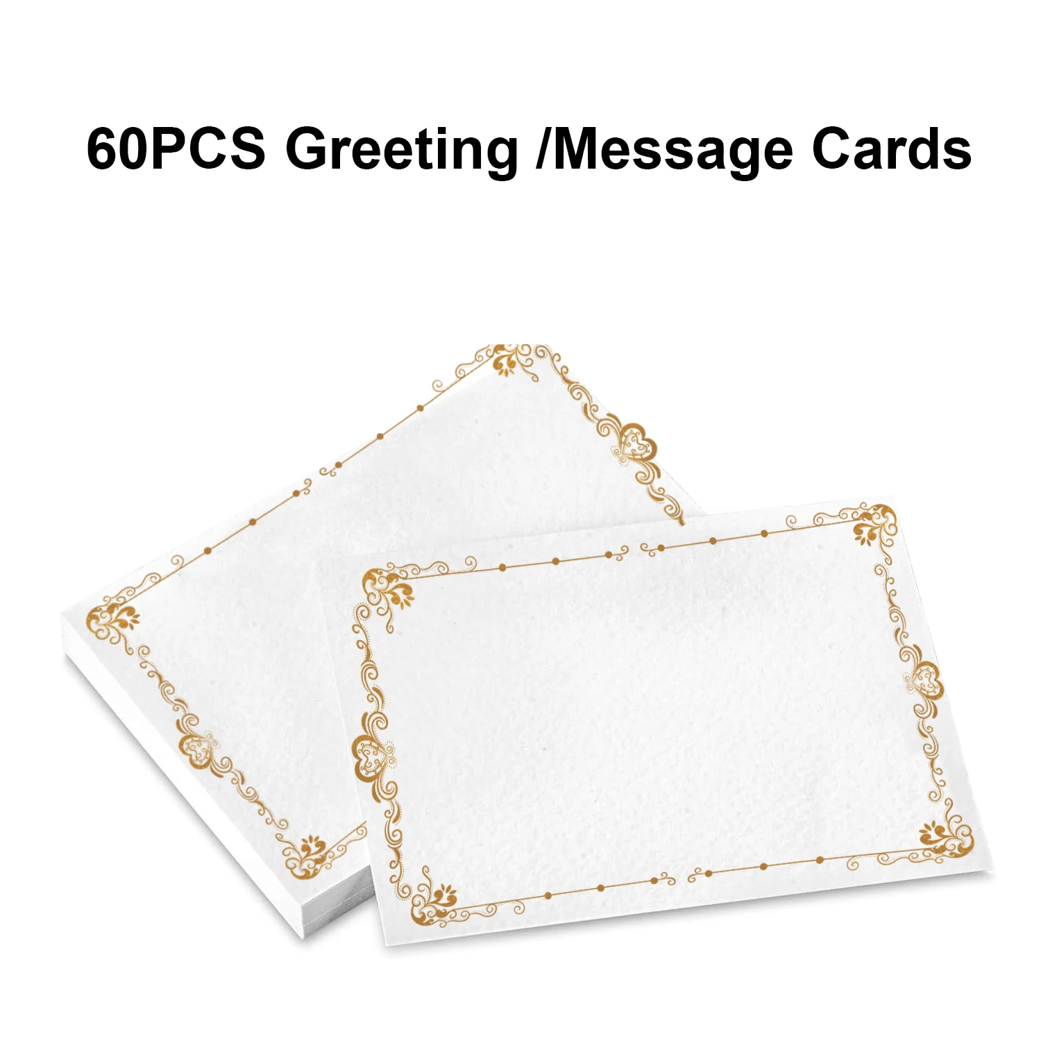 60PCS Blank Gift Notes Cards DIY Craft Small Word Business Message Cards