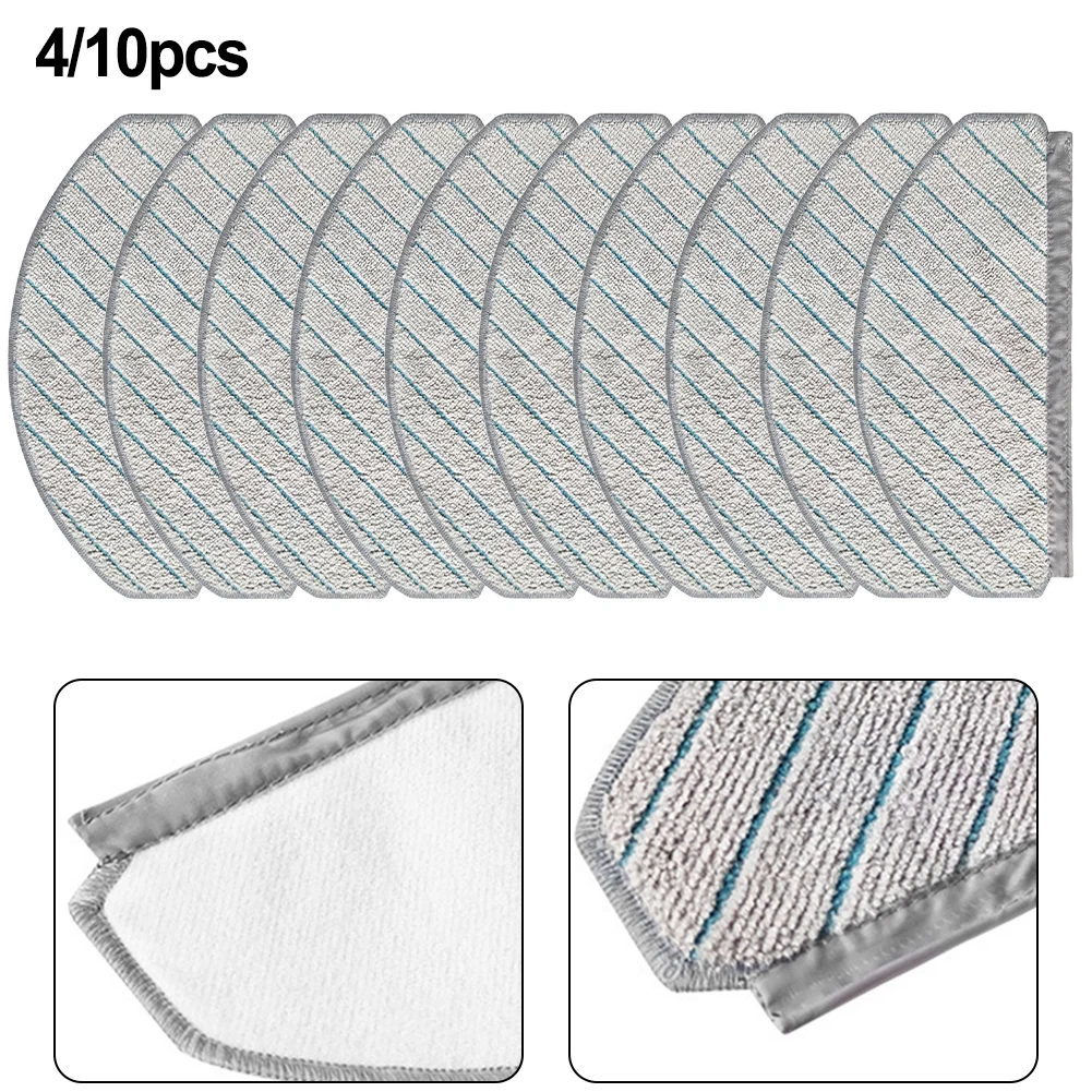 4/10pcs Mop Cloths For ECOVACS For DEEBOT N20/N20 PLUS/N20 Pro Plus Vacuum Cleaner Replacement Accessories