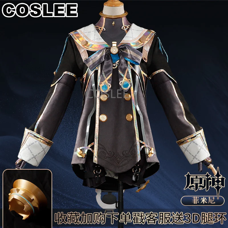 

COSLEE Freminet Cosplay Costume Genshin Impact Cosplay Lovely Uniform Role Play Halloween Carnival Party Outfit Women S-XXL New