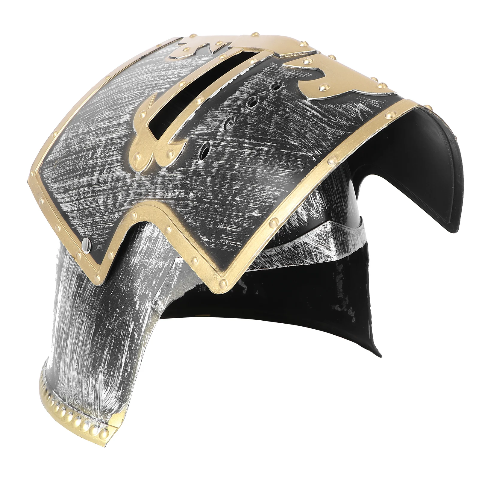 Hat Middle Ages Roman Gladiator Men Hats Bucket Decor Performance Party Horns Child