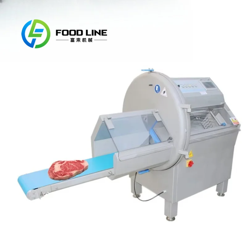 Meat Slicer For Frozen Ham One Touch Start Stop Button Easy Control System Design Buffet Restaurant Meat Prep Factory Outlet