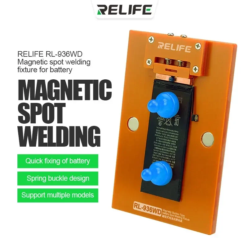 RELIFE RL-936WD dispositivo di saldatura a punti magnetico per strumento di riparazione di saldatura fissa per batteria Android IPhone