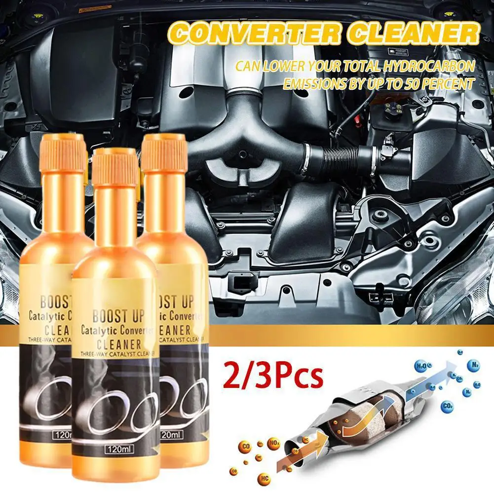 

3pcs 120ML Car Engine Catalytic Converter Cleaners Automobile Cleaner Catalysts Easy To Clean Engine Accelerators CSV For Vehicl