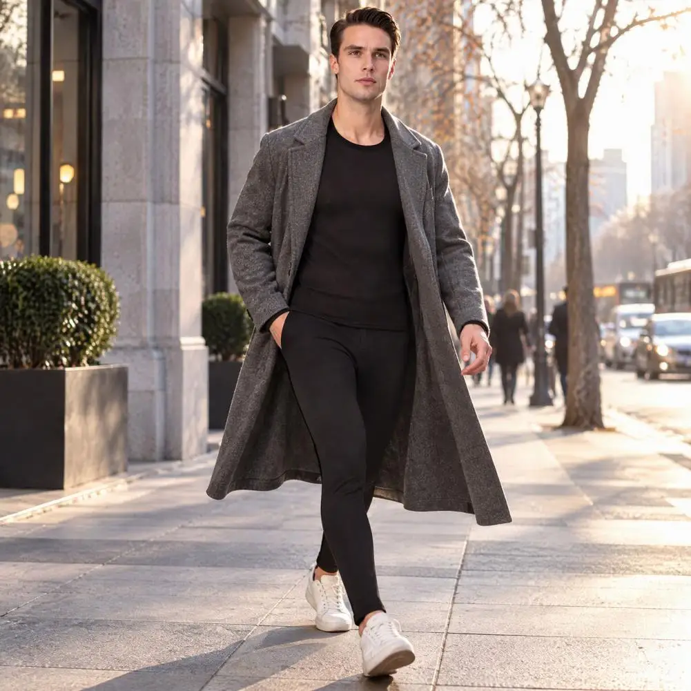 Soft Warm Inner Wear for Men Men's Thermal Underwear Set Fleece Lined Long Sleeve Tops Long Johns Soft for Winter for Men