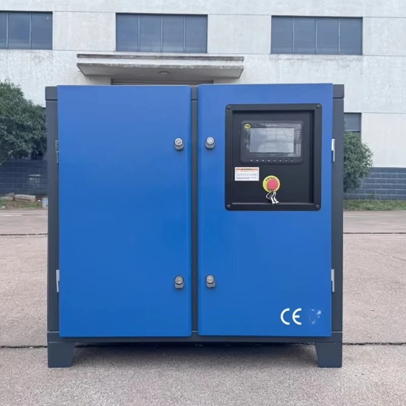 Two Stage Compressor Anti-overheat Stable Pressure For Stone Factory Pneumatic Cutting Metal Sandblasting Engineering