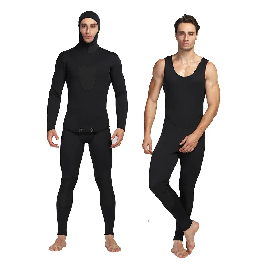 Men's Wetsuit 3mm Scuba Diving Two Piece Outdoor Warm Waterproof Divewear Surf Suit