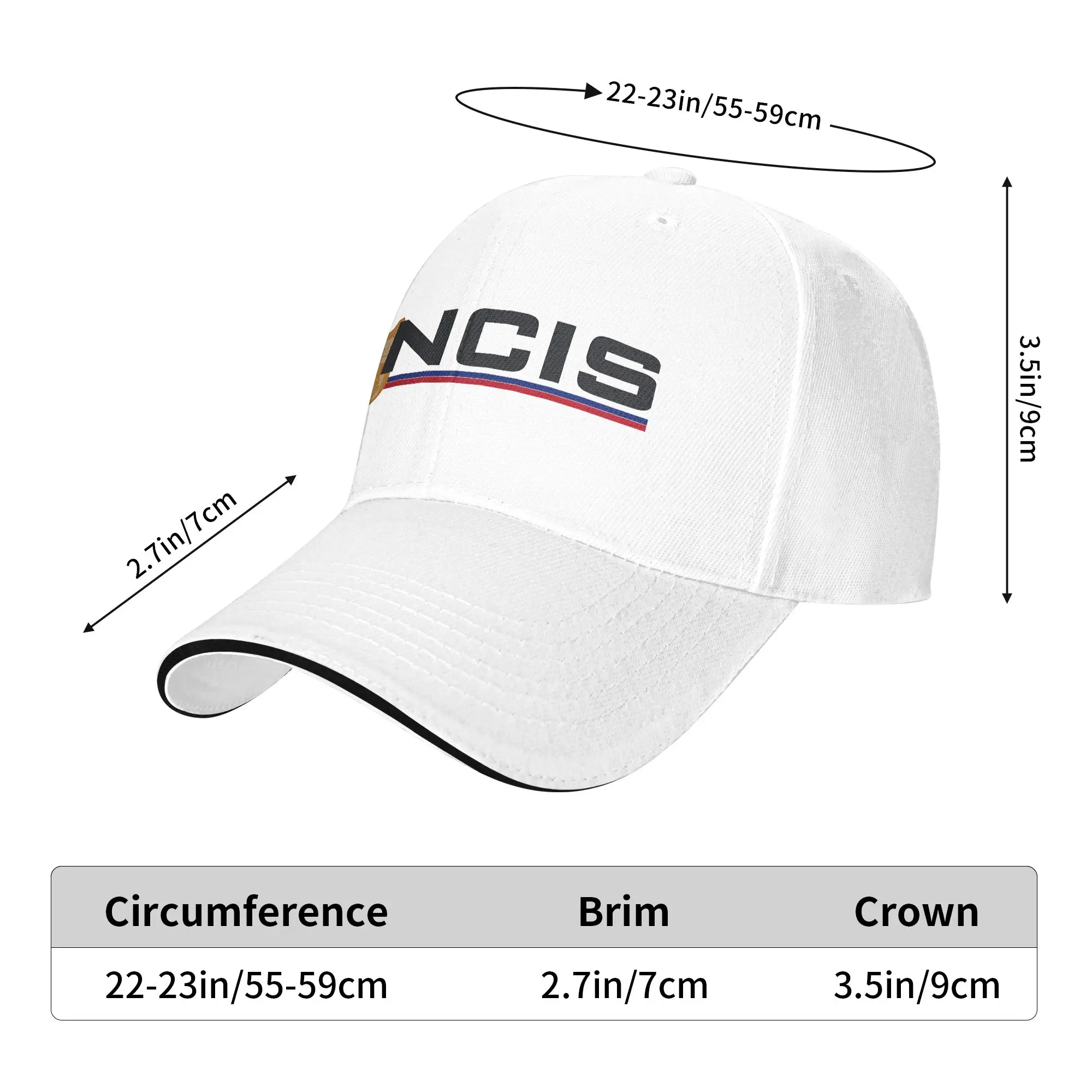 Sun Baseball Cap NCIS Naval Criminal Investigative Service  Design Trucker Hat Adjustable Stylish Hiking Fishing Baseball Caps