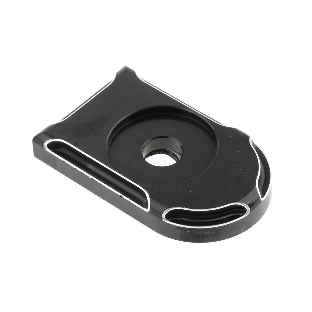 Black Aluminum Motorcycle for seat Tab Cover Bolt Knob Mount Stud for 1/4-20 Thread Touring Street Bob Models