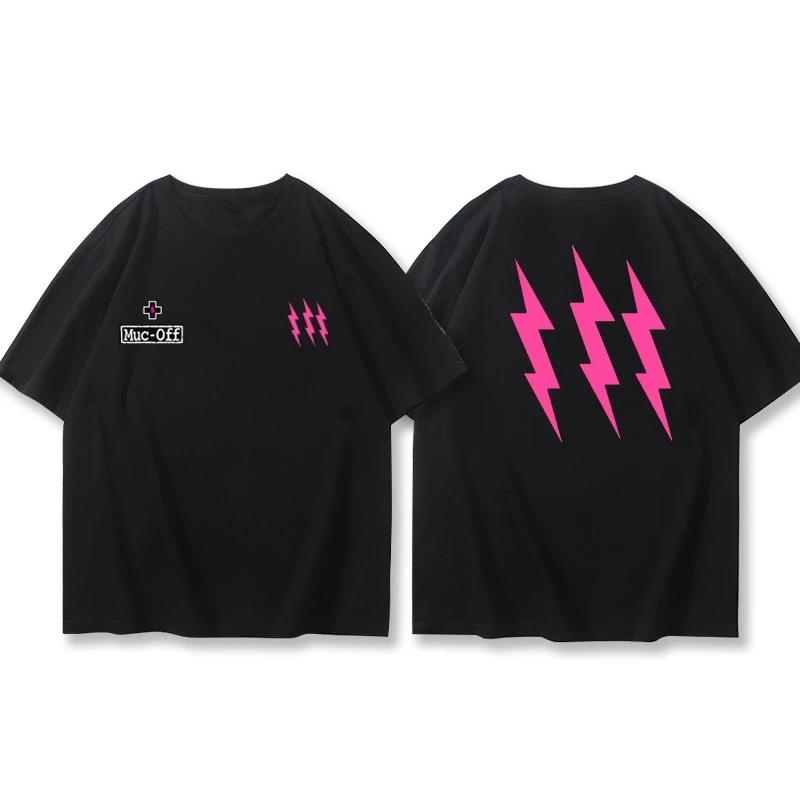 

PMuc-Off Earth Slope T Shirt Ride or Die Cycling Clothes Men's and Women's Summer Cotton Loose Short Sleeve Half Sleeve