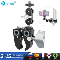 BEXIN Multi-Functional Crab-Shaped Clamp with Ballhead Magic Arm For DJI stabilizer for Freefly Stabilizer/Video C-stand 2164