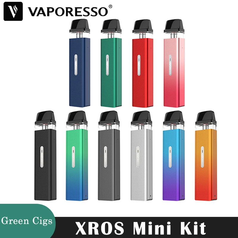 Vaporesso-XROS Mini Vape ، جهاز تبخير MTL ، E ، خرطوشة سجائر شبكية ، 1.2 أوم ، 2 جراب ، 11 واط ، 16 واط ، mAh ، 2 ، النسخة الأصلية