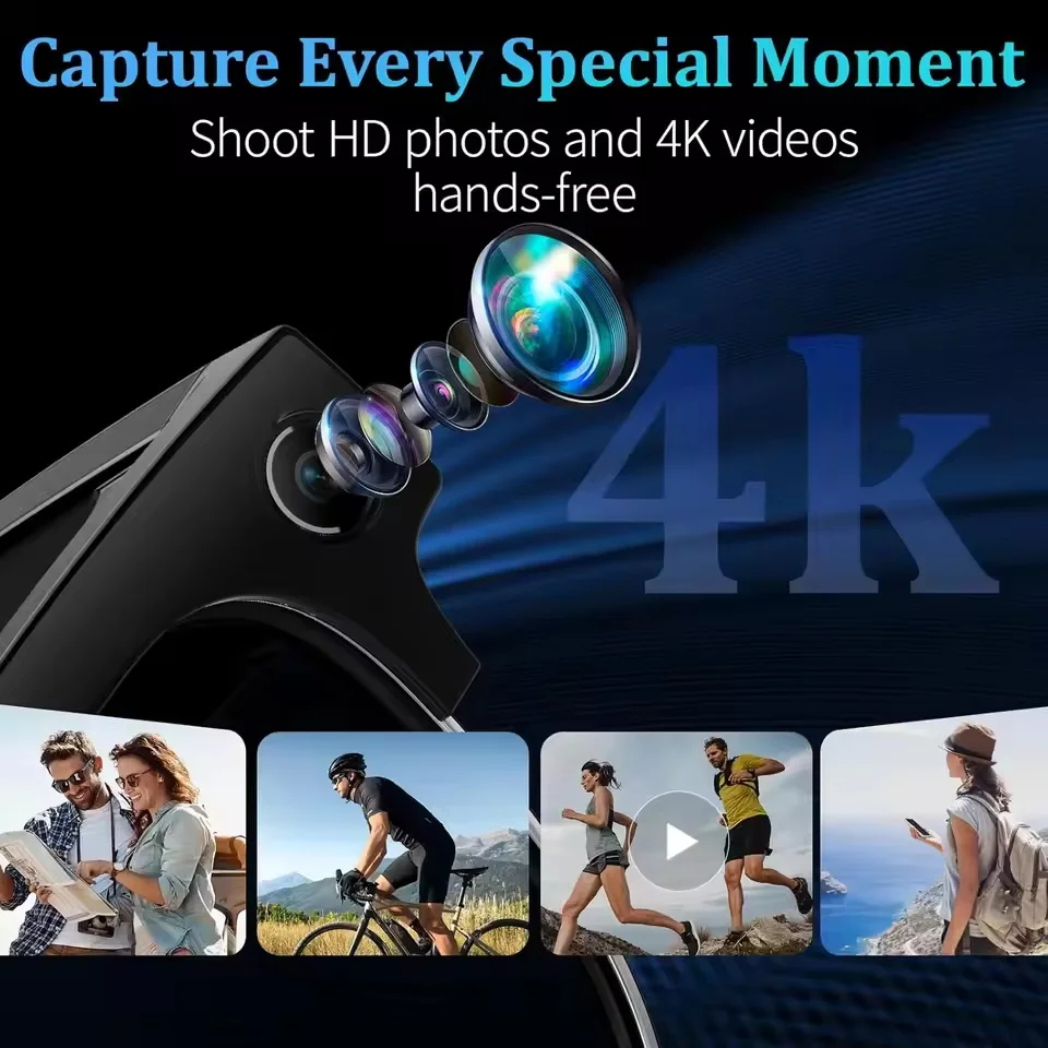 2026 New 4K HD 800W Camera Smart AI Glasses Video Photo Recognition AI Translation Chat GPT Hands-Free Calling Smart Sunglasses view 2
