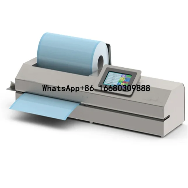 Amain OEM/ODM AMEF120/121 touch screen automatic edge cutting and printer  sealing machine for paper-plastic