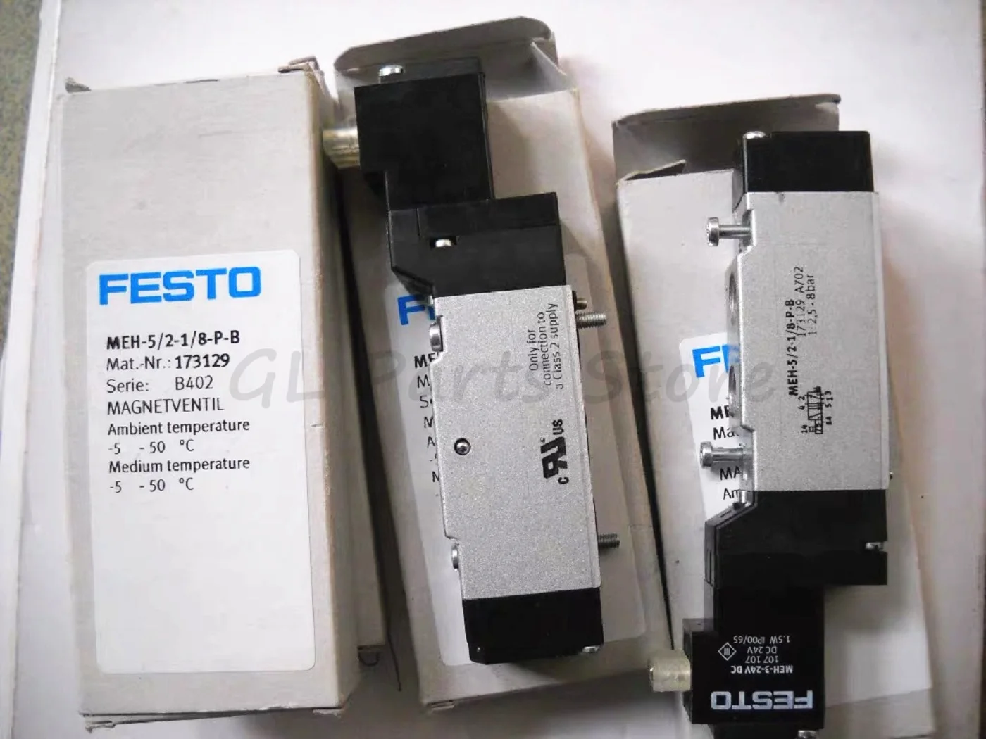 Imagem -02 - Festo Válvula Solenóide Meh5 21 8-p-b 173129 Dc24v