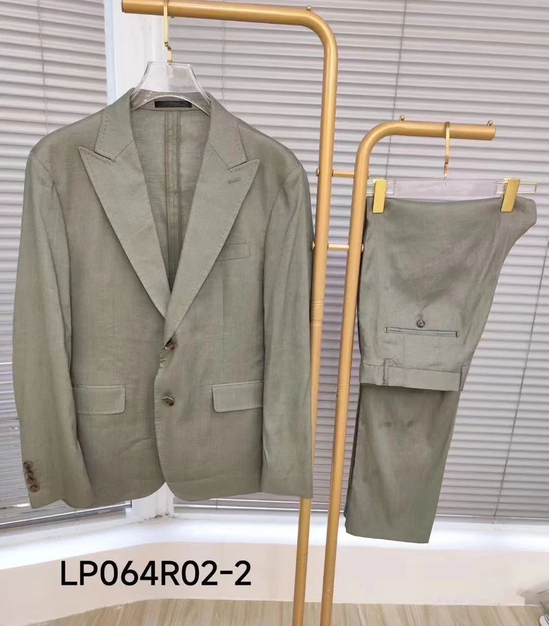 BILLIONAIRE BLKA CPTG Suits Blazer set men 2024 new Thin Business Casual ventilate Straight Breathable Button big size M-4XL