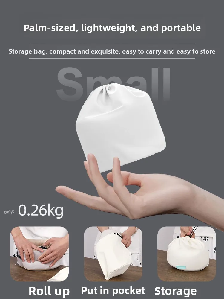 U Shaped Neck Pillow With Massage Function Portable Travel Neck Support Pillow Soft Memory Foam Cushion For Airplane Car Train