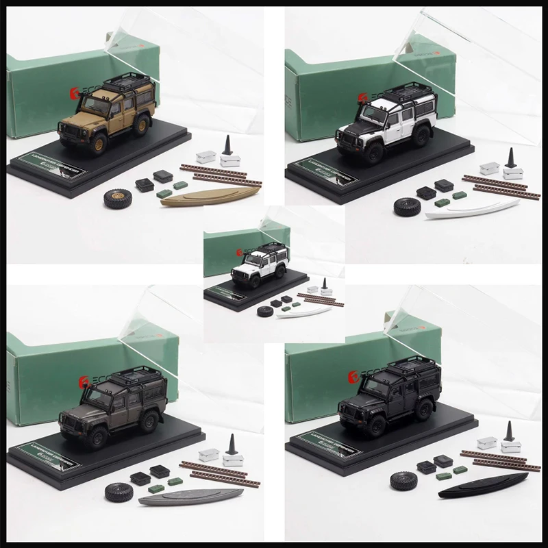 

Master Decode 1:64 Land Rover Defender 110 4x4 With Accessories Alloy Model Car Classics Adult Souvenir Gift Static Display