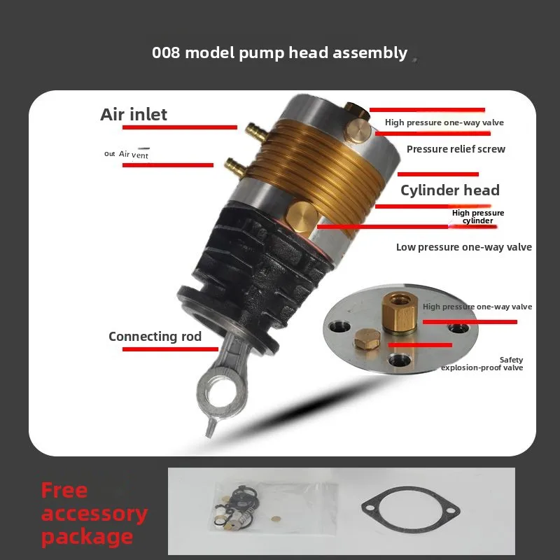 30Mpa Inflator Pump Head 40MPA Air Pump High Pressure General Air Pump with Pneumatic Full Set