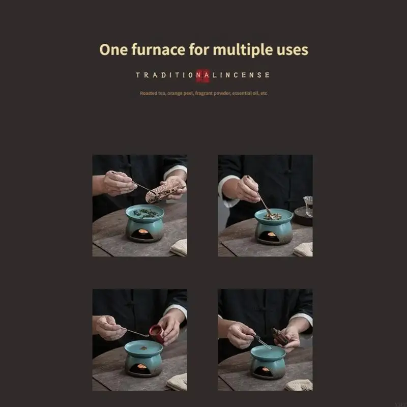 Essential Oil Burners Wax Melt Burners Aromatherapys Aromas Burners Ceramic Oil Diffuser Tealight Holder Decors X3UC