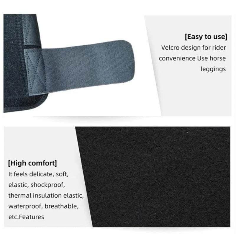 حذاء حصان للتنظيف، لفافات ساق الحصان قابلة للتعديل، معدات الحماية ومعدات التدريب، لفافة الساق الأمامية، لفافة الساق الخلفية