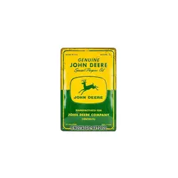 Nostalgic-Art Retro tin Sign John Deere-Idea regalo per ventilatore a olio per uso speciale, 20x30 cm, Design Vintage per la decorazione