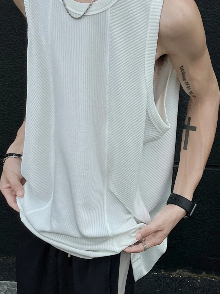 

Охлаждающая сенсация, деконструированная спортивная майка для мужчин, летняя дышащая футболка для бега на открытом воздухе, толстовка